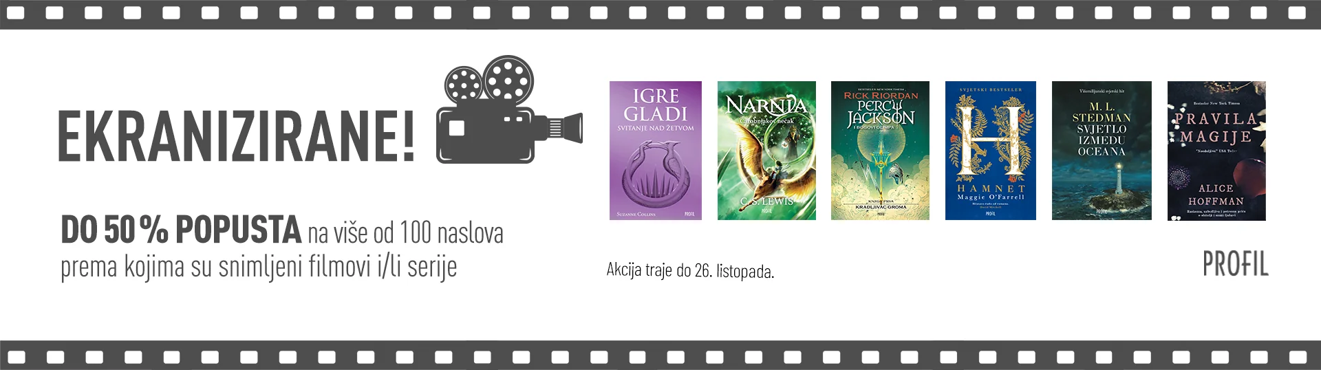 Akcija – Ekranizirane - Profil knjiga