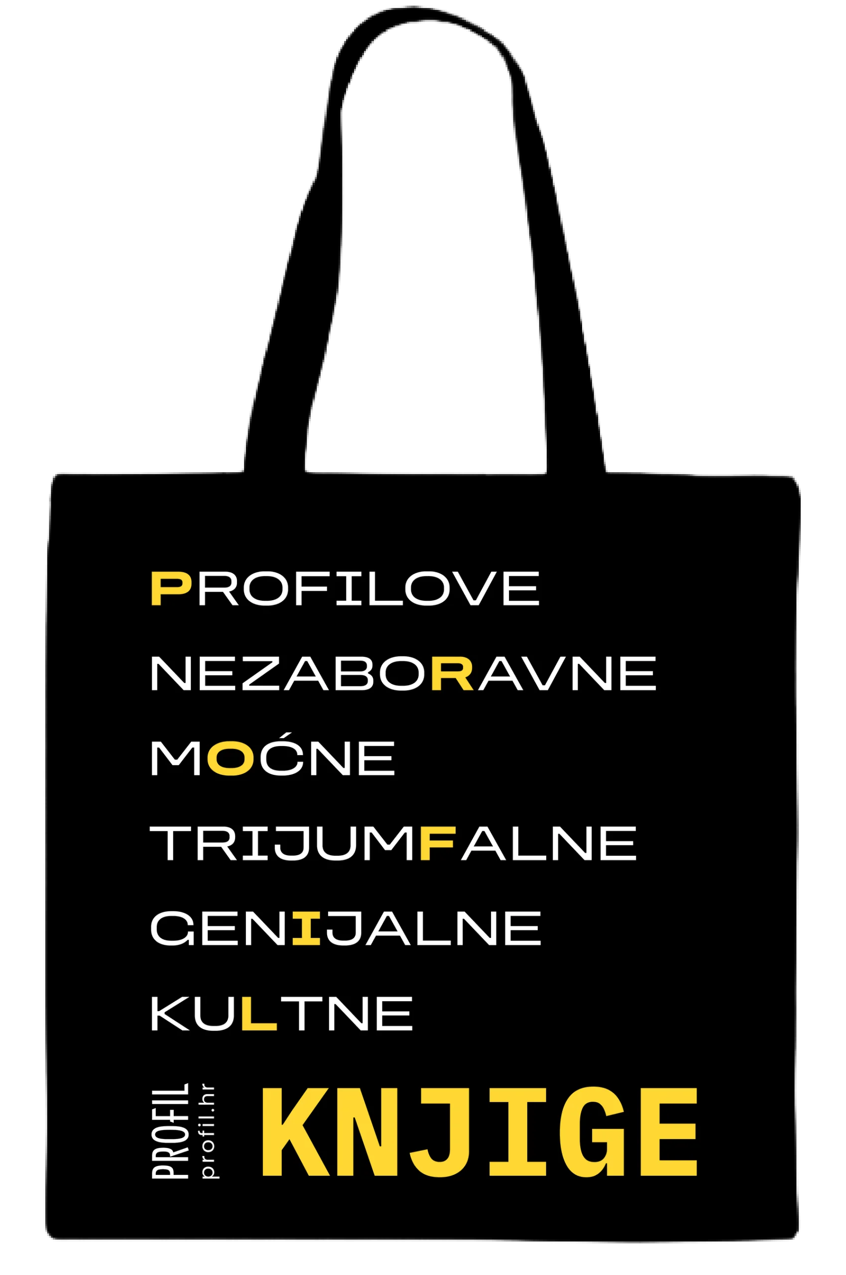 Platnena torba Profil - žuta